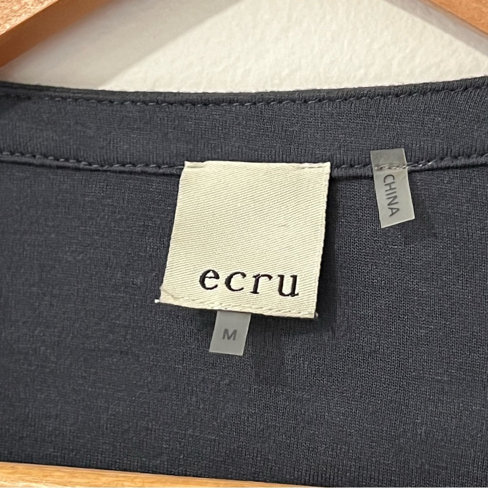ecru | Green Long Sleeve Suede Button Up Cardigan M - Picture 4 of 6